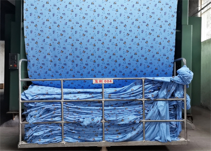 flame resistant printing knitted fabric